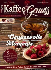 Titelbild der Ausgabe 1/2024 von Kaffee & Genuss. Diese Zeitschrift und viele weitere Elternzeitschriften und Tierzeitschriften als Abo oder epaper bei United Kiosk online kaufen.