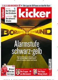 Titelbild der Ausgabe 7/2025 von kicker. Diese Zeitschrift und viele weitere Sportmagazine als Abo oder epaper bei United Kiosk online kaufen.