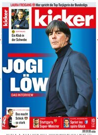 Titelbild der Ausgabe 10/2025 von kicker. Diese Zeitschrift und viele weitere Sportmagazine als Abo oder epaper bei United Kiosk online kaufen.