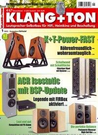 Titelbild der Ausgabe 1/2025 von Klang & Ton. Diese Zeitschrift und viele weitere Audiomagazine, Filmmagazine und Fotozeitschriften als Abo oder epaper bei United Kiosk online kaufen.