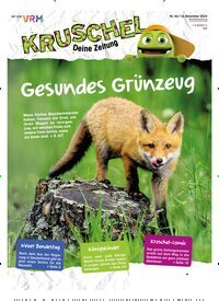 Titelbild der Ausgabe 46/2024 von Kruschel - Deine Zeitung. Diese Zeitschrift und viele weitere Jugendzeitschriften und Kinderzeitschriften als Abo oder epaper bei United Kiosk online kaufen.