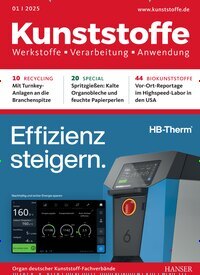 Titelbild der Ausgabe 1/2025 von Kunststoffe. Diese Zeitschrift und viele weitere Industriemagazine und Handwerkmagazine als Abo oder epaper bei United Kiosk online kaufen.