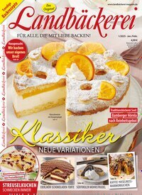 Titelbild der Ausgabe 1/2025 von Landbäckerei. Diese Zeitschrift und viele weitere Kochzeitschriften und Backzeitschriften als Abo oder epaper bei United Kiosk online kaufen.