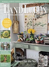 Titelbild der Ausgabe 2/2025 von LandLeben. Diese Zeitschrift und viele weitere Gartenzeitschriften und Wohnzeitschriften als Abo oder epaper bei United Kiosk online kaufen.