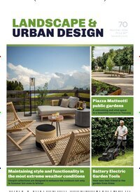 Titelbild der Ausgabe 70/2024 von Landscape & Urban Design. Diese Zeitschrift und viele weitere Gartenzeitschriften und Wohnzeitschriften als Abo oder epaper bei United Kiosk online kaufen.