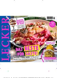 Titelbild der Ausgabe 1/2025 von Lecker. Diese Zeitschrift und viele weitere Kochzeitschriften und Backzeitschriften als Abo oder epaper bei United Kiosk online kaufen.