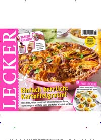 Titelbild der Ausgabe 3/2025 von Lecker. Diese Zeitschrift und viele weitere Kochzeitschriften und Backzeitschriften als Abo oder epaper bei United Kiosk online kaufen.