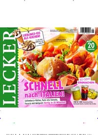 Titelbild der Ausgabe 9/2024 von Lecker. Diese Zeitschrift und viele weitere Kochzeitschriften und Backzeitschriften als Abo oder epaper bei United Kiosk online kaufen.