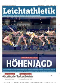 Titelbild der Ausgabe 2/2025 von Leichtathletik. Diese Zeitschrift und viele weitere Sportmagazine als Abo oder epaper bei United Kiosk online kaufen.