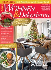 Titelbild der Ausgabe 8/2024 von Lena Wohnen & Dekorieren. Diese Zeitschrift und viele weitere Gartenzeitschriften und Wohnzeitschriften als Abo oder epaper bei United Kiosk online kaufen.