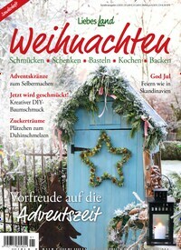 Titelbild der Ausgabe 1/2025 von Liebes Land Weihnachten. Diese Zeitschrift und viele weitere Gartenzeitschriften und Wohnzeitschriften als Abo oder epaper bei United Kiosk online kaufen.