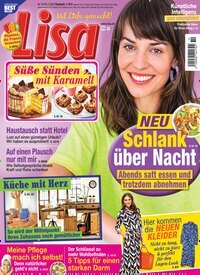 Titelbild der Ausgabe 10/2025 von Lisa. Diese Zeitschrift und viele weitere Frauenzeitschriften als Abo oder epaper bei United Kiosk online kaufen.