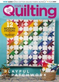 Titelbild der Ausgabe 1/2025 von Love Patchwork & Quilting. Diese Zeitschrift und viele weitere Modemagazine und DIY-Magazine als Abo oder epaper bei United Kiosk online kaufen.