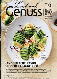 Titelbild der Ausgabe 6/2024 von Lust auf Genuss. Diese Zeitschrift und viele weitere Kochzeitschriften und Backzeitschriften als Abo oder epaper bei United Kiosk online kaufen.