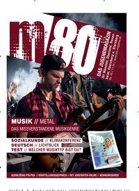 Titelbild der Ausgabe 4/2024 von m80 Jugendmagazin mit integriertem Jobstarter. Diese Zeitschrift und viele weitere Jugendzeitschriften und Kinderzeitschriften als Abo oder epaper bei United Kiosk online kaufen.