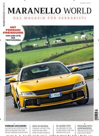 Titelbild der Ausgabe 4/2024 von Maranello World. Diese Zeitschrift und viele weitere Automagazine und Motorradzeitschriften als Abo oder epaper bei United Kiosk online kaufen.