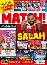 Titelbild der Ausgabe 2/2025 von Match!. Diese Zeitschrift und viele weitere Sportmagazine als Abo oder epaper bei United Kiosk online kaufen.