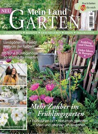 Titelbild der Ausgabe 2/2025 von Mein Landgarten. Diese Zeitschrift und viele weitere Gartenzeitschriften und Wohnzeitschriften als Abo oder epaper bei United Kiosk online kaufen.