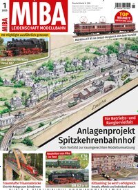 Titelbild der Ausgabe 1/2025 von MIBA Miniaturbahnen. Diese Zeitschrift und viele weitere Reisemagazine, Freizeitmagazine und Wissensmagazine als Abo oder epaper bei United Kiosk online kaufen.