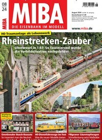 Titelbild der Ausgabe 8/2024 von MIBA Miniaturbahnen. Diese Zeitschrift und viele weitere Reisemagazine, Freizeitmagazine und Wissensmagazine als Abo oder epaper bei United Kiosk online kaufen.