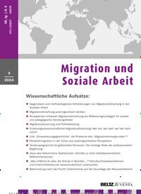 Titelbild der Ausgabe 3/2024 von Migration und Soziale Arbeit. Diese Zeitschrift und viele weitere Zeitschriften für Pädagogik als Abo oder epaper bei United Kiosk online kaufen.