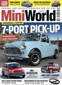 Titelbild der Ausgabe 1/2025 von Mini World. Diese Zeitschrift und viele weitere Automagazine und Motorradzeitschriften als Abo oder epaper bei United Kiosk online kaufen.