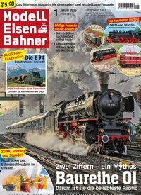 Titelbild der Ausgabe 1/2025 von Modelleisenbahner. Diese Zeitschrift und viele weitere Reisemagazine, Freizeitmagazine und Wissensmagazine als Abo oder epaper bei United Kiosk online kaufen.