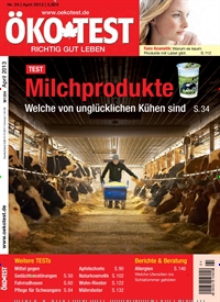 Titelbild der Ausgabe 4/2013 von ÖKO-TEST Magazin. Diese Zeitschrift und viele weitere Wirtschaftsmagazine und Politikmagazine als Abo oder epaper bei United Kiosk online kaufen.