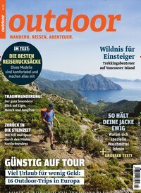 Titelbild der Ausgabe 2/2025 von Outdoor. Diese Zeitschrift und viele weitere Sportmagazine als Abo oder epaper bei United Kiosk online kaufen.