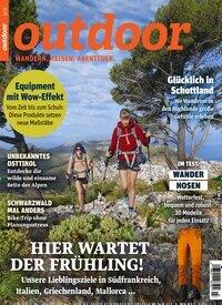 Titelbild der Ausgabe 3/2025 von Outdoor. Diese Zeitschrift und viele weitere Sportmagazine als Abo oder epaper bei United Kiosk online kaufen.