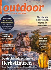 Titelbild der Ausgabe 11/2024 von Outdoor. Diese Zeitschrift und viele weitere Sportmagazine als Abo oder epaper bei United Kiosk online kaufen.