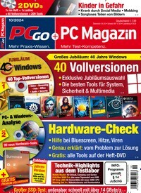 Titelbild der Ausgabe 10/2024 von PC Magazin. Diese Zeitschrift und viele weitere Computerzeitschriften, Tabletmagazine und Smartphonemagazine als Abo oder epaper bei United Kiosk online kaufen.