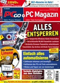 Titelbild der Ausgabe 11/2024 von PC Magazin. Diese Zeitschrift und viele weitere Computerzeitschriften, Tabletmagazine und Smartphonemagazine als Abo oder epaper bei United Kiosk online kaufen.