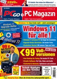 Titelbild der Ausgabe 12/2024 von PC Magazin. Diese Zeitschrift und viele weitere Computerzeitschriften, Tabletmagazine und Smartphonemagazine als Abo oder epaper bei United Kiosk online kaufen.