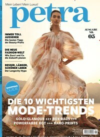 Titelbild der Ausgabe 5/2024 von petra. Diese Zeitschrift und viele weitere Frauenzeitschriften als Abo oder epaper bei United Kiosk online kaufen.