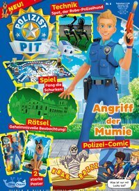 Titelbild der Ausgabe 4/2025 von Polizist Pit. Diese Zeitschrift und viele weitere Jugendzeitschriften und Kinderzeitschriften als Abo oder epaper bei United Kiosk online kaufen.