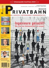 Titelbild der Ausgabe 5/2024 von Privatbahn Magazin. Diese Zeitschrift und viele weitere Logistikmagazine und Medienmagazine als Abo oder epaper bei United Kiosk online kaufen.