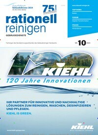 Titelbild der Ausgabe 10/2024 von rationell reinigen. Diese Zeitschrift und viele weitere Gastronomiezeitschriften, Fashionmagazine, Beautymagazine als Abo oder epaper bei United Kiosk online kaufen.