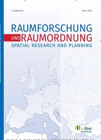 Titelbild der Ausgabe 6/2024 von Raumforschung und Raumordnung. Diese Zeitschrift und viele weitere Wissenschaftsmagazine als Abo oder epaper bei United Kiosk online kaufen.