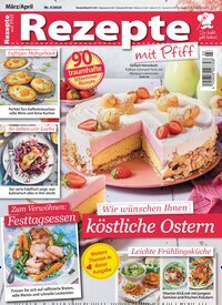 Titelbild der Ausgabe 3/2025 von Rezepte mit Pfiff. Diese Zeitschrift und viele weitere Kochzeitschriften und Backzeitschriften als Abo oder epaper bei United Kiosk online kaufen.