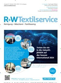 Titelbild der Ausgabe 10/2024 von R+W Textilservice. Diese Zeitschrift und viele weitere Gastronomiezeitschriften, Fashionmagazine, Beautymagazine als Abo oder epaper bei United Kiosk online kaufen.