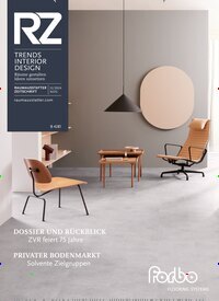 Titelbild der Ausgabe 11/2024 von RZ - Trends Interior Design. Diese Zeitschrift und viele weitere Architekturzeitschriften und Bauzeitschriften als Abo oder epaper bei United Kiosk online kaufen.