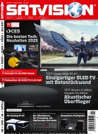 Titelbild der Ausgabe 2/2025 von Satvision. Diese Zeitschrift und viele weitere Audiomagazine, Filmmagazine und Fotozeitschriften als Abo oder epaper bei United Kiosk online kaufen.