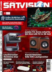 Titelbild der Ausgabe 12/2024 von Satvision. Diese Zeitschrift und viele weitere Audiomagazine, Filmmagazine und Fotozeitschriften als Abo oder epaper bei United Kiosk online kaufen.