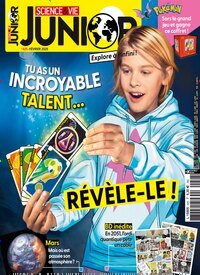 Titelbild der Ausgabe 1/2025 von Science & Vie Junior. Diese Zeitschrift und viele weitere Jugendzeitschriften und Kinderzeitschriften als Abo oder epaper bei United Kiosk online kaufen.