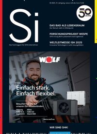 Titelbild der Ausgabe 3/2025 von Si - Das Fachmagazin für SHK Unternehmer. Diese Zeitschrift und viele weitere Architekturzeitschriften und Bauzeitschriften als Abo oder epaper bei United Kiosk online kaufen.