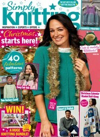 Titelbild der Ausgabe 11/2024 von Simply Knitting. Diese Zeitschrift und viele weitere Modemagazine und DIY-Magazine als Abo oder epaper bei United Kiosk online kaufen.