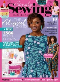 Titelbild der Ausgabe 2/2025 von Simply Sewing. Diese Zeitschrift und viele weitere Modemagazine und DIY-Magazine als Abo oder epaper bei United Kiosk online kaufen.