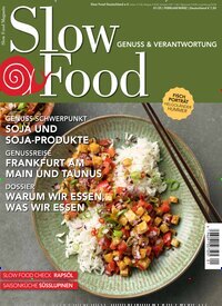 Titelbild der Ausgabe 1/2025 von Slow Food Magazin. Diese Zeitschrift und viele weitere Kochzeitschriften und Backzeitschriften als Abo oder epaper bei United Kiosk online kaufen.