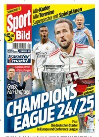 Titelbild der Ausgabe 1/2024 von Sport Bild Sonderheft Champions League. Diese Zeitschrift und viele weitere Sportmagazine als Abo oder epaper bei United Kiosk online kaufen.